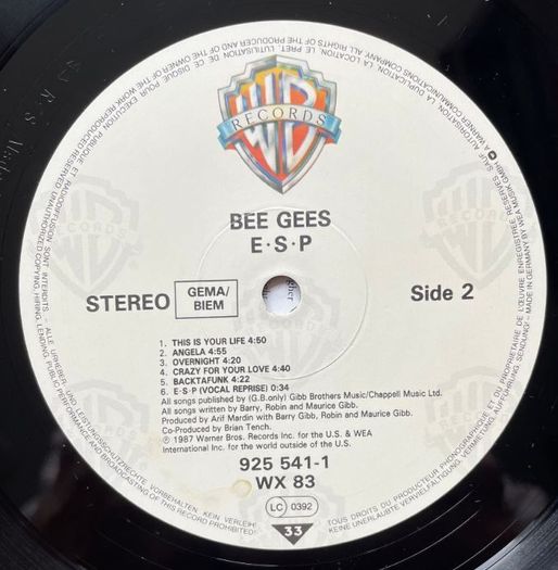 LP Bee Gees, in good condition. (volume 2) The price is on the list.