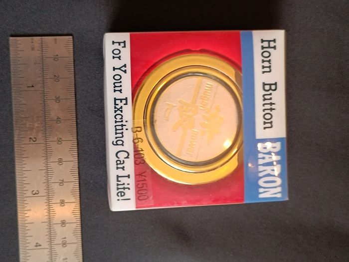 Rare MUGEN Honda B2 Horn Button (Gold)  Genuine JDM