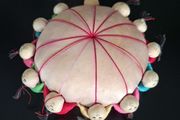 Vintage Chinese Silk Doll Pin Cushion