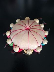 Vintage Chinese Silk Doll Pin Cushion