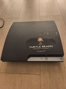 Ps3 without cables. Does not read discs.