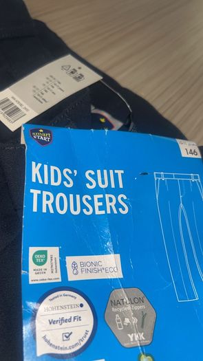 Navy Blue Kids Suit Trousers
