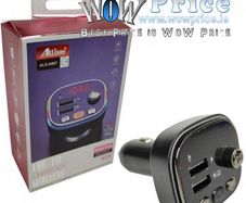 25710 Car MP3 FM Transmitter Hands-Free With Dual Charger