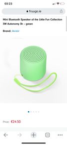 Brand new inPods littleFun macaron - wireless speaker in green