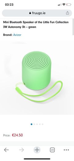 Brand new inPods littleFun macaron - wireless speaker in green