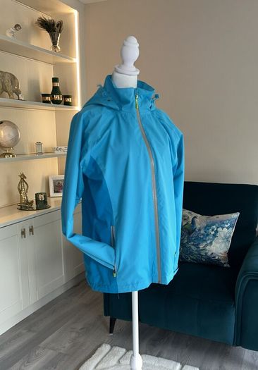 Ladies Blue Windbreaker Jacket from Dunnes Stores Size: UK 14 / EU 42