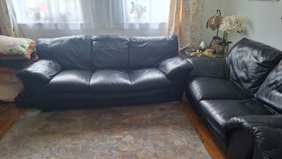 italian genuine leather suite 3-2-1