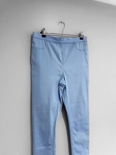 Pre Owned Dunnes Stores Pastel Baby Blue Skinny Jeggings