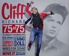 Cliff Richard - 75 At 75. 75 Career Spanning Hits. 3 CD.