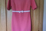 Paper Dolls Coral Bow Waist Bodycon Dress
