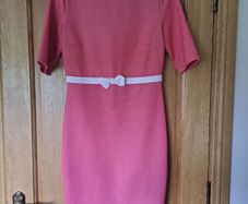 Paper Dolls Coral Bow Waist Bodycon Dress