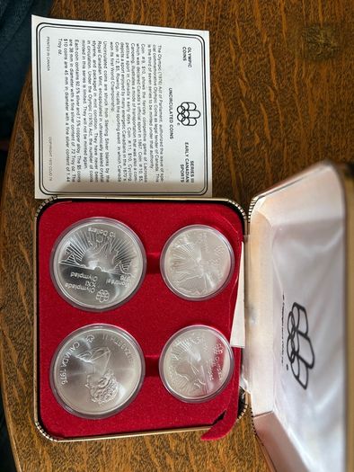 1976 Montreal Olympic Sterling Silver Coin Collection
