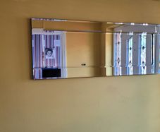 Glass tick wall mirror excellent condition