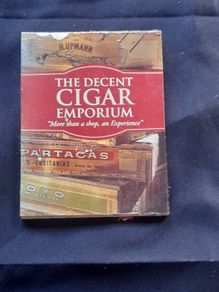 Old Packet of Matches from The Decent Cigar Emporium, a specialist cigar shop located on Grafton Street in Dublin, Ireland