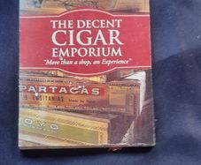 Old Packet of Matches from The Decent Cigar Emporium, a specialist cigar shop located on Grafton Street in Dublin, Ireland