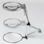 BRESSER Magnifier with LED and 120mm Diameter for Sewing / Knitting, Crafts, Stamp / Coin collectors, DIY, 2x and 4x Magnification, Silver Image 5