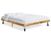 Bed Frame Solid Mango Wood 140x200 cm