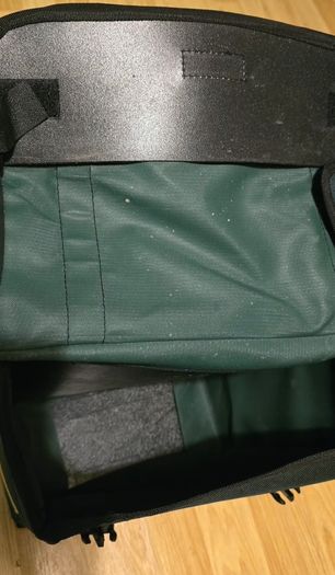 Bicycle Rear Luggage Carrier Bag, Pannier bag double side (Green)