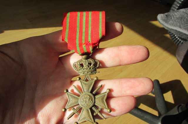 Belgium War Cross 1914-18.For Gallantry in combat.