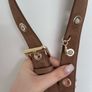 Maje Brown Suede Leather Bag Strap Image 4