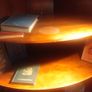 Vintage Mahogany Corner Display Cabinets Matching Pair Image 6