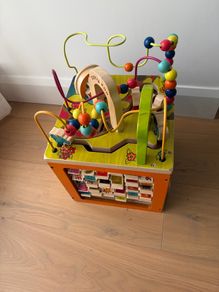 Battat Zany Zoo Wooden Activity Cube Assortment, Btoys
