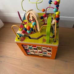 Battat Zany Zoo Wooden Activity Cube Assortment, Btoys