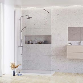 1200 Wetroom Panel with 2 Stabilising Bars BRAND NEW