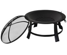 Outsunny outdoor fire pit with lid brand new