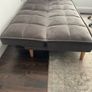 SOFA BED, double.  Like new. Dark brown velvet.  Open to offers Image 5