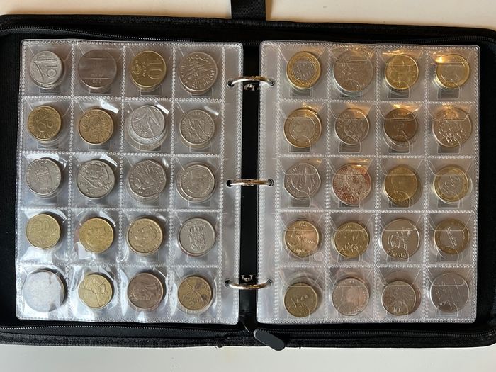 Coins collection foreign unknown 300 coins in album