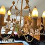 BnQ Antique Cream Chandelier Image 2