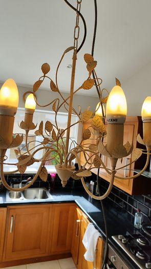 BnQ Antique Cream Chandelier