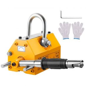 Magnetic Lifter, 880 lbs/400 kg Pulling Capacity, 2.5 Safety Factor, Neodymium & Steel, Lifting Magnet with Release, Permanent Lift Magnets, Heavy Duty Magnet for Hoist, Shop Crane, Block, Board