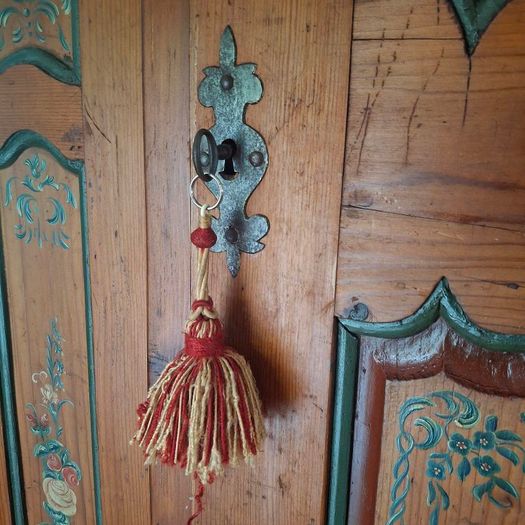 18th Century Folk Art Marraige Wardrobe