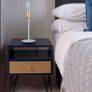 Bedside Tables x 2 Navy/Oak Image 3