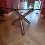 Round Glass Topped Table and 4 Chairs Image 3