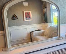 Overmantle Mirror Cream/Light Beige