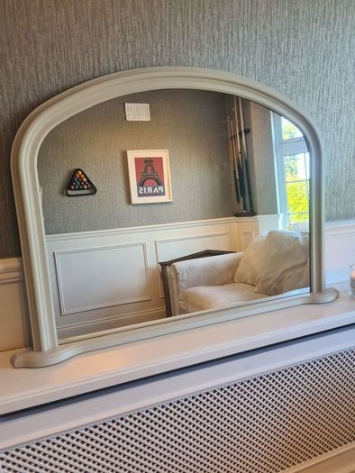 Overmantle Mirror Cream/Light Beige
