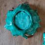 Vintage pair of majolica style leaf bowls Image 3
