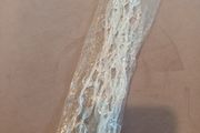 Beaded white/silver christmas garland