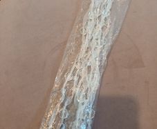 Beaded white/silver christmas garland