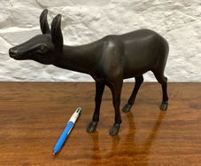 Beautiful bronze deer figure.