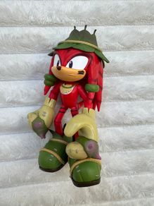 Jakks Pacific Netflix Sonic Prime Gnarly Knuckles Boscage Maze approx. 14 cm. Used Please see photos