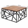 Luxury Sheesham Wood Coffee Table Modern Square Coffee Table. Image 5
