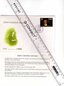 John F. Kennedy 1917 - 1963 - 25th Anniverary First Day Cover