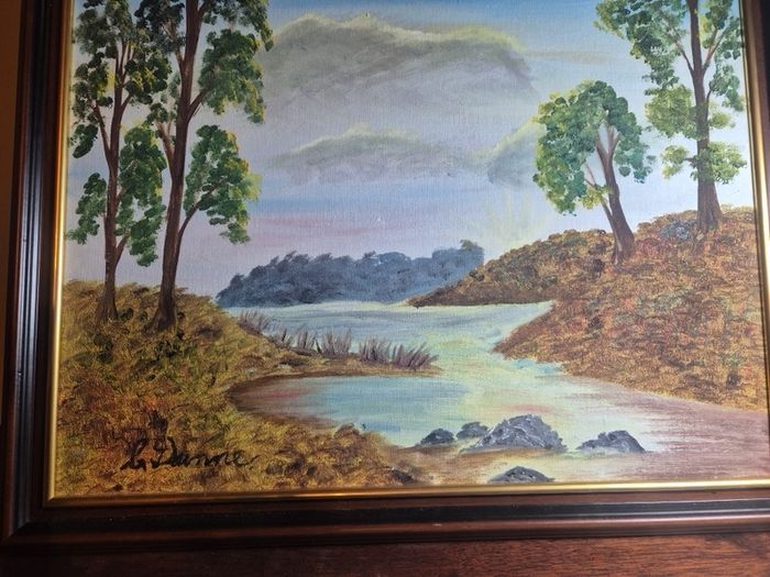 oil painting callow lake co mayo