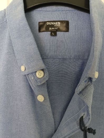 New Mens Slim Fit Oxford Shirt Size Large