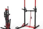Power Tower Pull Up Bar Station&amp;Assistance Machine,Multi-Function Adjustable Height Foldable Dip Station for Home Gym Workout, Heavy Duty Strength Training Fitness Equipment 360/400/600LBS