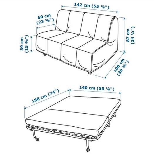 Expandable Sofa Bed
